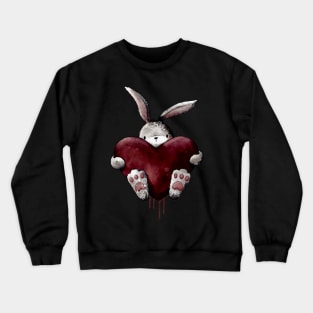 Gothic Bloody Love Bunny Crewneck Sweatshirt